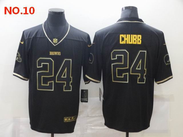 Men's Cleveland Browns #24 Nick Chubb Jesey NO.10;